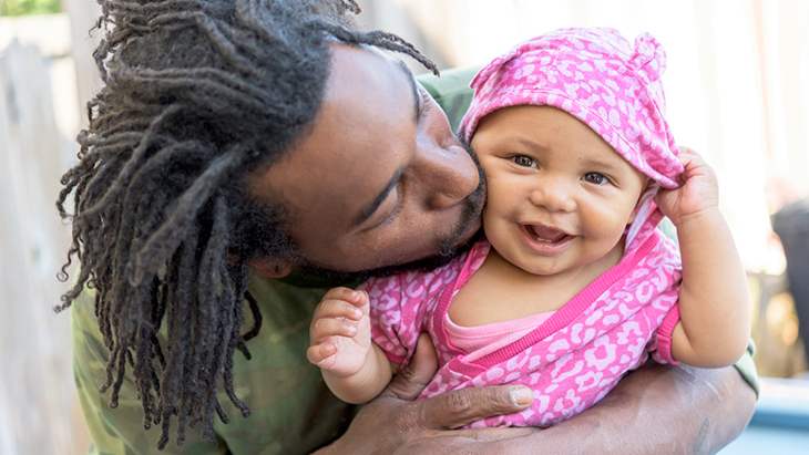 Gerber Life Grow-Up® Plan – father kissing baby